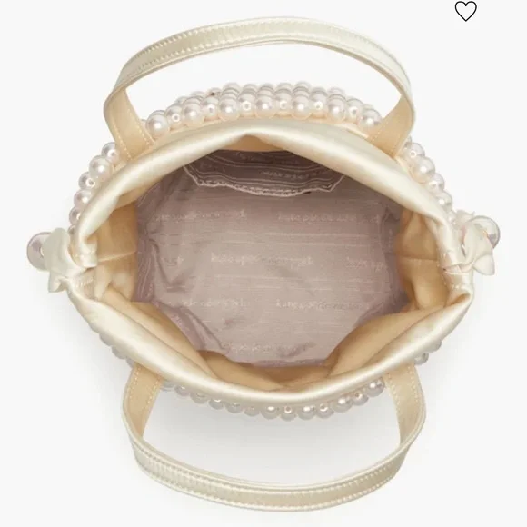 Kate Spade Purl Pearl Embellished Small Bucket Bag - Picture 6 of 12